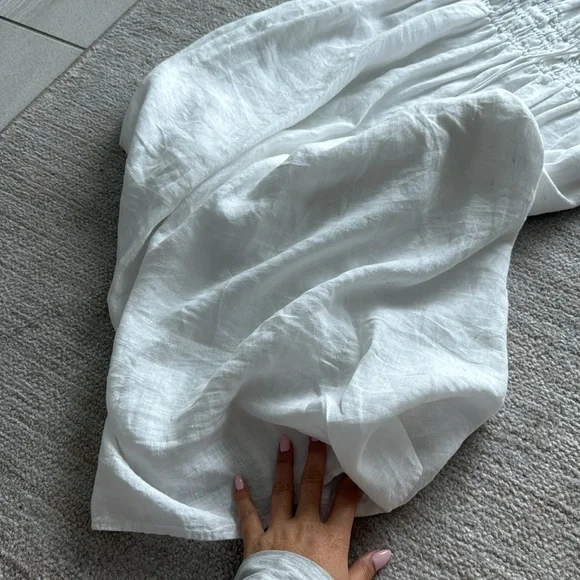 Jcrew white dress size L - Picture 2 of 4